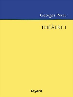 cover image of Théâtre 1
